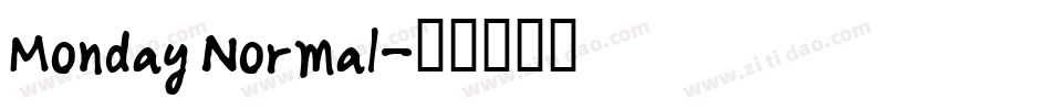 Monday Normal字体转换